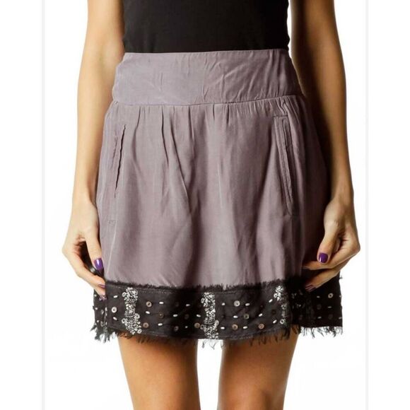 Free People Fairycore Westerncore Sequined Miniskirt size Medium - Picture 1 of 12